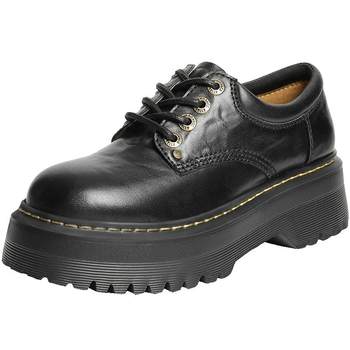 Belle retro thick-soled oxford shoes for women 2025 autumn new black leather shoes height-enhancing single shoes B2779CM5 Belle retro thick-soled oxford shoes for women 2025 autumn new black leather shoes height-enhancing single shoes B2779CM5