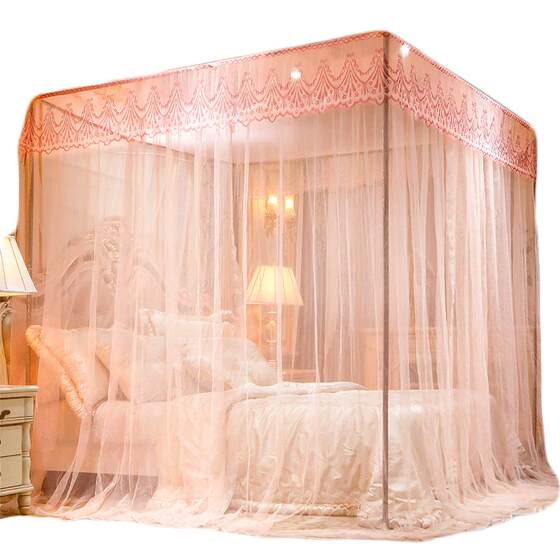 Mosquito net Household thickened three open doors 1.5m bedroom double court 1.8m double bed princess account to land to prevent mosquito Mosquito net Household thickened three open doors 1.5m bedroom double court 1.8m double bed princess account to land to prevent mosquito