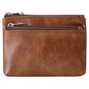 Retro genuine leather texture handmade oil wax leather coin wallet cute mini portable headphones key ID card bag 
Retro genuine leather texture handmade oil wax leather coin wallet cute mini portable headphones key ID card bag