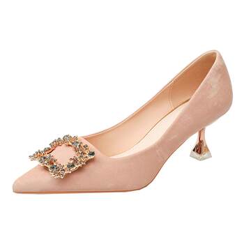 Xiyu official flagship store rhinestone pointed-toe wedding shoes Xiyu official flagship store rhinestone pointed-toe wedding shoes