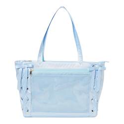 Japan's WEGO original pain bag S girl's hand carrying ribbon casual commuting portable two-dimensional Japan's WEGO original pain bag S girl's hand carrying ribbon casual commuting portable two-dimensional
