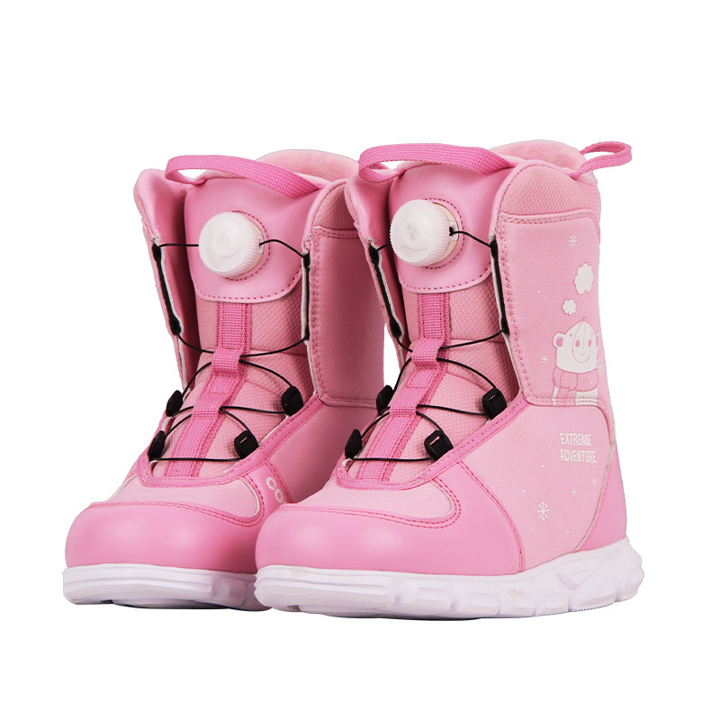 Cosone Children's Ski Snowboard Shoes Quick Wear Wire Buckle Boots