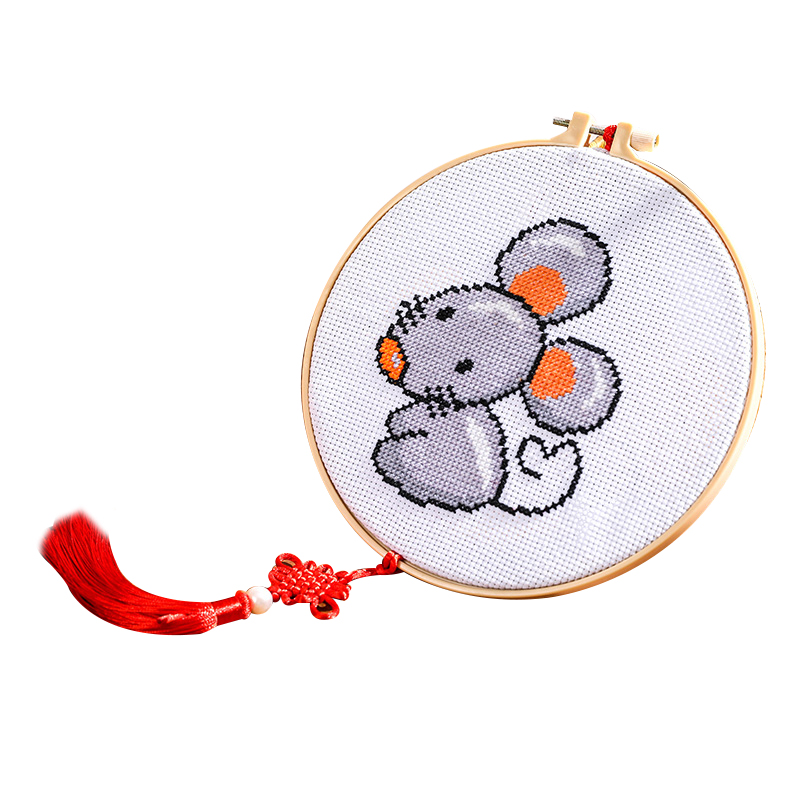 干支の刺繍画　「兎」 メール便可 マリヤオリジナルクロスステッチ刺繍セット 干支