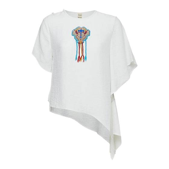 Yang Liping's official original design Queyunchang ethnic style new Chinese style embroidered round neck short-sleeved top summer autumn
Yang Liping's official original design Queyunchang ethnic style new Chinese style embroidered round neck short-sleeved top summer autumn