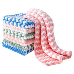 Wiping cloth, absorbent dishwashing cloth, kitchen specific, oil resistant and not easy to shed hair. Thickened towel for wiping tables, scouring cloth Wiping cloth, absorbent dishwashing cloth, kitchen specific, oil resistant and not easy to shed hair. Thickened towel for wiping tables, scouring cloth