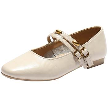 Senda Little Golden Bean Mary Jane Shoes Women's 25 Autumn New Versatile Commuter Soft Sole Not Tired Foot Flat Sole Light Mouth Single Shoes Senda Little Golden Bean Mary Jane Shoes Women's 25 Autumn New Versatile Commuter Soft Sole Not Tired Foot Flat Sole Light Mouth Single Shoes