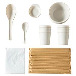Onlycook 10 people disposable tableware set Onlycook 10 people disposable tableware set