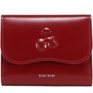 Birthday Gift TOUTOU New Cowhide Thin Small Wallet Red Card Pack Coin Wallet Year Married Women 
Birthday Gift TOUTOU New Cowhide Thin Small Wallet Red Card Pack Coin Wallet Year Married Women