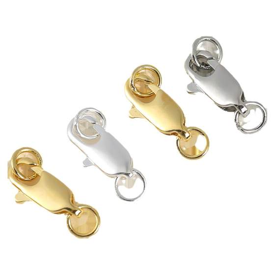 18K gold lobster buckle necklace buckle accessories DIY wearing pearl bracelet connecting spring buckle tail button joint joint
18K gold lobster buckle necklace buckle accessories DIY wearing pearl bracelet connecting spring buckle tail button joint joint