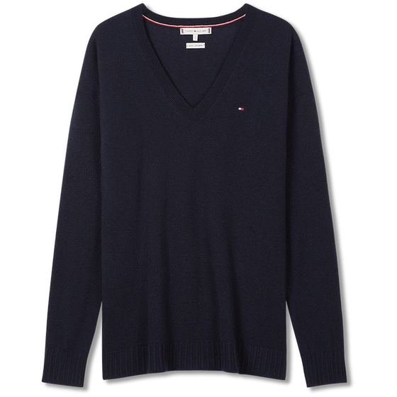 Tommy Autumn and Winter Women's Wool Cashmere Blend Casual Commuter Solid Color V-neck Inner Match Base Knit Sweater 
Tommy Autumn and Winter Women's Wool Cashmere Blend Casual Commuter Solid Color V-neck Inner Match Base Knit Sweater