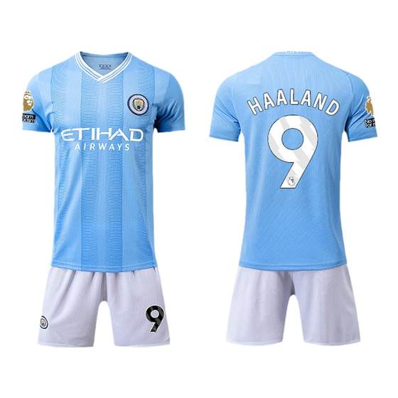 2526 Manchester City jersey De Bruyne Haaland football uniform suit boys and children's customized home game training suit
2526 Manchester City jersey De Bruyne Haaland football uniform suit boys and children's customized home game training suit