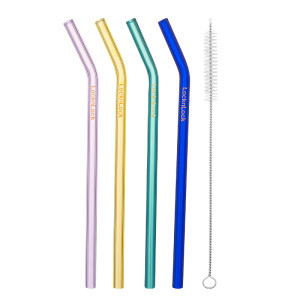 Lexiexuele glass straw non -disposable heat -resistant maternal daughter drinks water, bending transparent and thin suction tube anti -lipstick Lexiexuele glass straw non -disposable heat -resistant maternal daughter drinks water, bending transparent and thin suction tube anti -lipstick