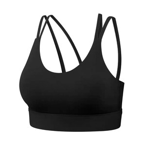 Integrated vest gathering anti-shock sports underwear running training fitness clothing beauty back yoga clothing top bra women 
Integrated vest gathering anti-shock sports underwear running training fitness clothing beauty back yoga clothing top bra women