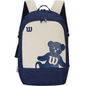 Wilson Wilsheng official bear printing daily versatile fashion, simple partition tennis oblique crossbar shoulder bag Wilson Wilsheng official bear printing daily versatile fashion, simple partition tennis oblique crossbar shoulder bag
