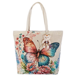 Ethnic style canvas bag with zipper and gold thread embroidery, casual one-shoulder commuting tote bag, large-capacity storage and organization bag Ethnic style canvas bag with zipper and gold thread embroidery, casual one-shoulder commuting tote bag, large-capacity storage and organization bag