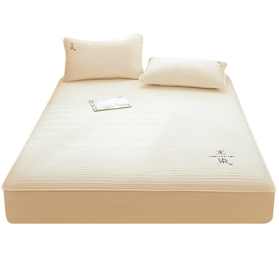 Class A raw cotton soybean clamped cotton waterproof bed cover cover Simmons mattress protective cover anti-slip dust-proof sheet cover 
Class A raw cotton soybean clamped cotton waterproof bed cover cover Simmons mattress protective cover anti-slip dust-proof sheet cover