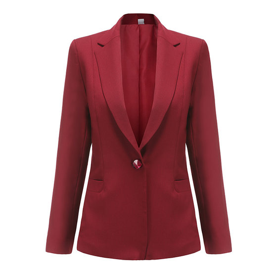 Industrial Bank's new business suit red striped women's blazer slim fit and slim same boutique formal top
Industrial Bank's new business suit red striped women's blazer slim fit and slim same boutique formal top
