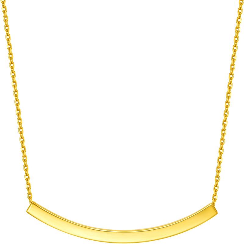 Chow Tai Fook 18K Gold Smile Necklace E126425