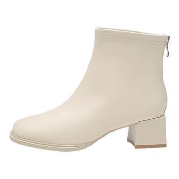 Dadong official authentic white short boots Chelsea boots Dadong official authentic white short boots Chelsea boots