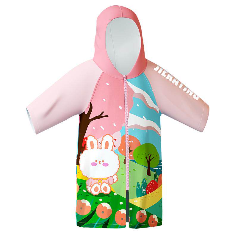 Bata de baño para niños Jackal Eagle Secado rápido con capucha y