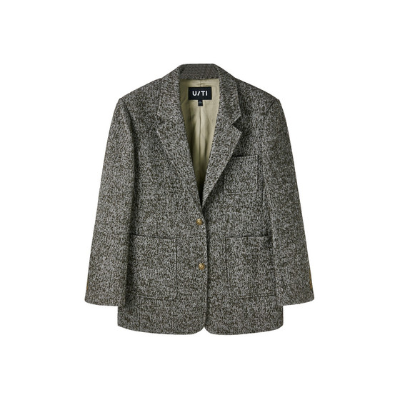 U/TI military green retro tweed suit women's versatile commuter style casual jacket Youti 2024 autumn new style
U/TI military green retro tweed suit women's versatile commuter style casual jacket Youti 2024 autumn new style