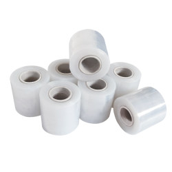 Small roll plastic film protective stretch film pe packaging stretch wrap film industrial cling film packaging grafting wire film Small roll plastic film protective stretch film pe packaging stretch wrap film industrial cling film packaging grafting wire film