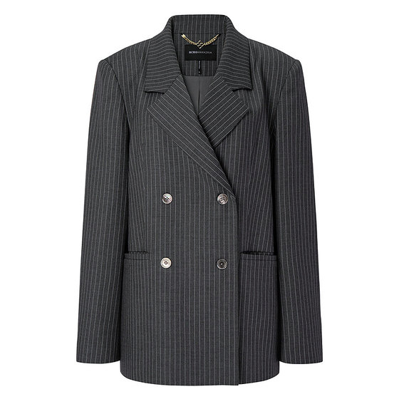 The same style as BCBG25 early autumn new style fashionable simple classic commuter intelligent gray silhouette suit jacket for women
The same style as BCBG25 early autumn new style fashionable simple classic commuter intelligent gray silhouette suit jacket for women