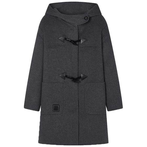 TeenieWeenie bear winter clothing Australian wool temperament horn button mid-length woolen coat women TeenieWeenie bear winter clothing Australian wool temperament horn button mid-length woolen coat women