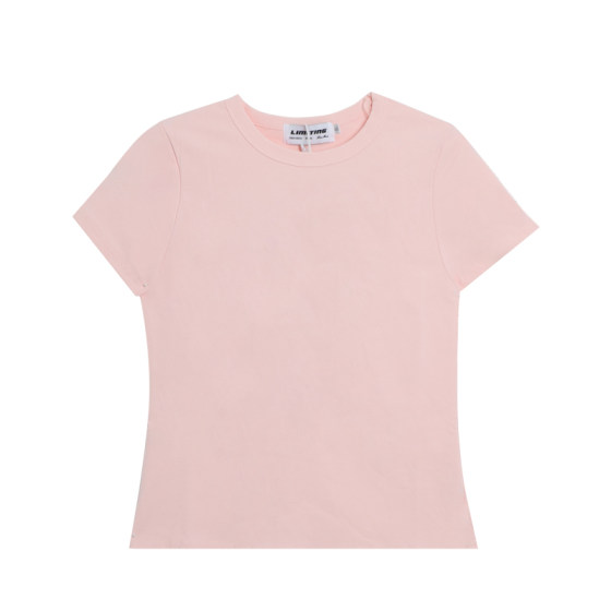 Where is the orange tree? Solid color, simple, short sleeved front shoulder, small white T women's summer slim fit T-shirt, versatile, half sleeved short top Where is the orange tree? Solid color, simple, short sleeved front shoulder, small white T women's summer slim fit T-shirt, versatile, half sleeved short top