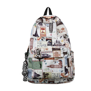 Schoolbags for female high school college students trendy brand graffiti large capacity travel backpack for male junior high school students versatile lightweight backpack 
Schoolbags for female high school college students trendy brand graffiti large capacity travel backpack for male junior high school students versatile lightweight backpack