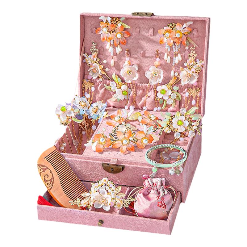 My Personal Memories 女の子用ジュエリーボックス - 名前とバレリーナ、マーメイド、ユニコーンなどが刻印されています (ホワイト)（並行輸入品）