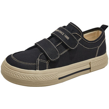 Renben low-cut round toe casual Velcro canvas shoes Renben low-cut round toe casual Velcro canvas shoes