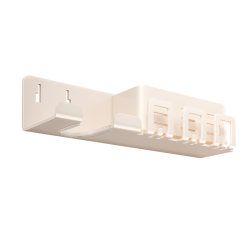 Cream white electric toothbrush storage rack for bathroom without drilling Cream white electric toothbrush storage rack for bathroom without drilling