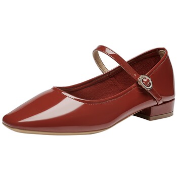Gomeichi's temperament square-headed buckle-shaped Mary Jane shoes
 Gomeichi's temperament square-headed buckle-shaped Mary Jane shoes