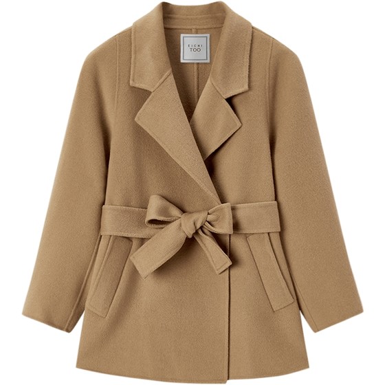 Aijutu 100% wool double-sided wool coat for women in winter new high-end short wool coat Aijutu 100% wool double-sided wool coat for women in winter new high-end short wool coat