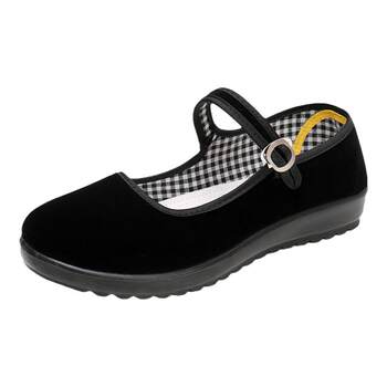 Old Beijing cloth shoes dancing shallow mouth to work shoes non -slip
 Old Beijing cloth shoes dancing shallow mouth to work shoes non -slip