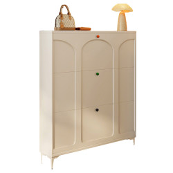 Small apartment storage master-cream style ultra-thin shoe cabinet Small apartment storage master-cream style ultra-thin shoe cabinet