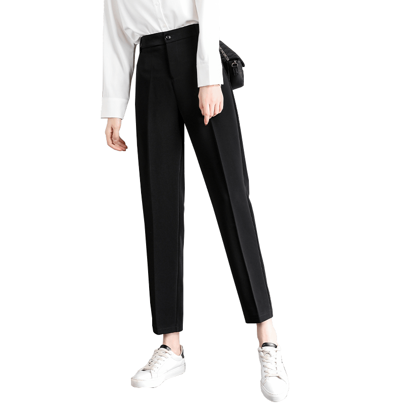 Small suit pants ladies spring and autumn new black nine -point straight pants, summer, thin foot cigarette pipe pants
Small suit pants ladies spring and autumn new black nine -point straight pants, summer, thin foot cigarette pipe pants