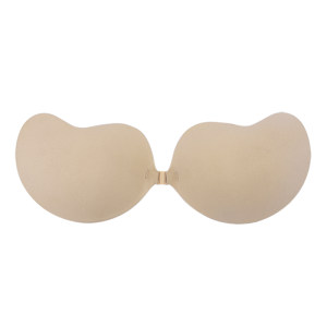 A silicone invisible bra for women's wedding dress is gathered and supported by a piece of cotton breathable thin breast underwear 
A silicone invisible bra for women's wedding dress is gathered and supported by a piece of cotton breathable thin breast underwear
