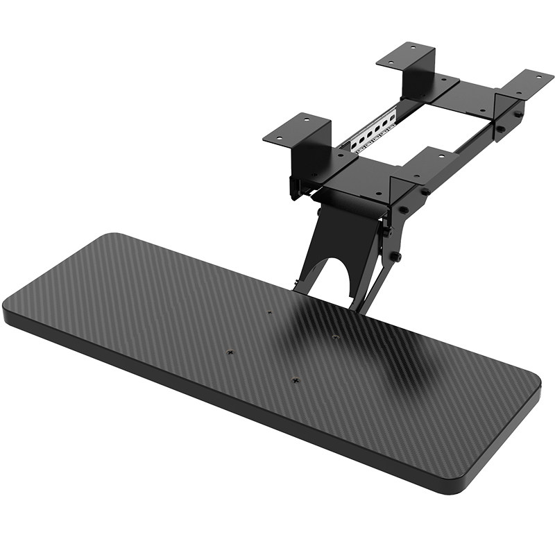 Support Clavier Ergonomique Réglable - Extension De Bureau Sans Perçage, Blanc, 8 Pouces, Lot De 2