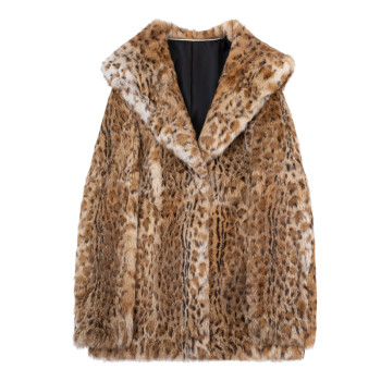GHJOD new winter leopard print rabbit fur coat 
GHJOD new winter leopard print rabbit fur coat