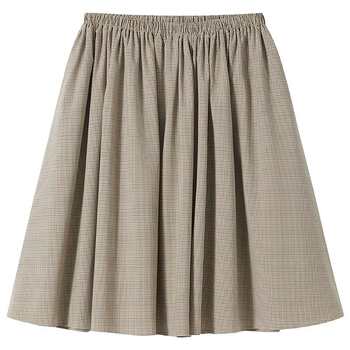 OCHIRLY plaid high waist half-body umbrella skirt 
OCHIRLY plaid high waist half-body umbrella skirt