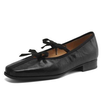 Daphne Ballet Bow Single Shoes Flat Sole Not Tired Daphne Ballet Bow Single Shoes Flat Sole Not Tired