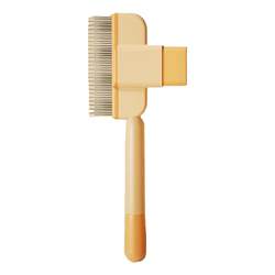 General-purpose fine-tooth needle comb for cats and dogs to detangle and remove floating hair. General-purpose fine-tooth needle comb for cats and dogs to detangle and remove floating hair.