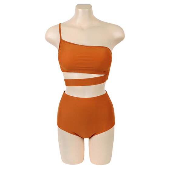 European and American fashionable hot girls one-shoulder suspender split swimsuit female high-waisted bikini slimming and covering flesh 2024 new model
European and American fashionable hot girls one-shoulder suspender split swimsuit female high-waisted bikini slimming and covering flesh 2024 new model