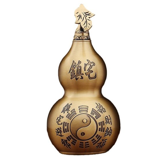 Julongge copper gourd ornaments brass gourd opening hollow town home living room entry entrance porch decoration house 
Julongge copper gourd ornaments brass gourd opening hollow town home living room entry entrance porch decoration house