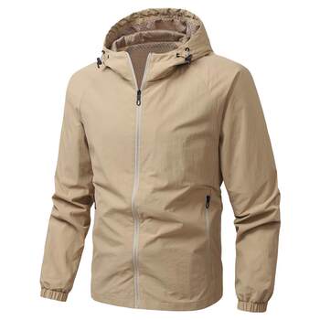 Spring and autumn new casual hooded jacket for men 
Spring and autumn new casual hooded jacket for men