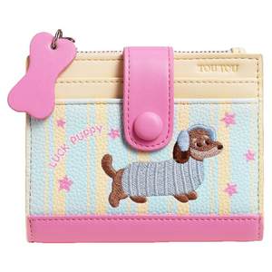 TOUTOU new puppy children's wallet thin and compact card bag ID storage coin wallet women's birthday gift TOUTOU new puppy children's wallet thin and compact card bag ID storage coin wallet women's birthday gift