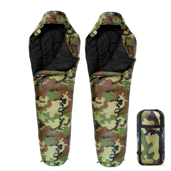 Sleeping bag adults keep warm in autumn and winter four seasons portable car sleeping bag adult outdoor camping overnight single camouflage sleeping bag Sleeping bag adults keep warm in autumn and winter four seasons portable car sleeping bag adult outdoor camping overnight single camouflage sleeping bag