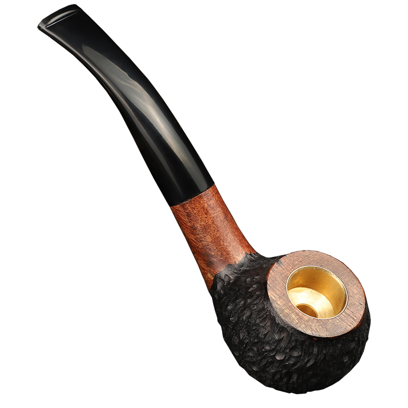 ブライヤー喫煙パイプ - 男性向けの伝統的な曲線型タバコパイプ